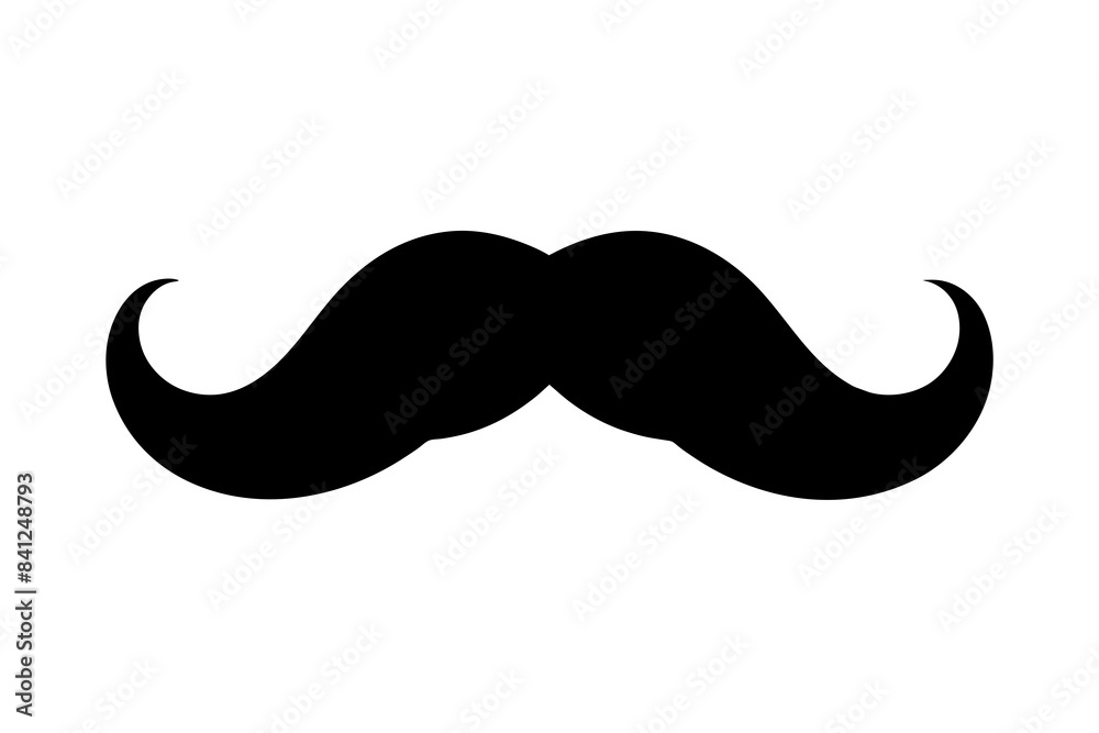 moustache silhouette vector illustration moustache silhouette vector illustration