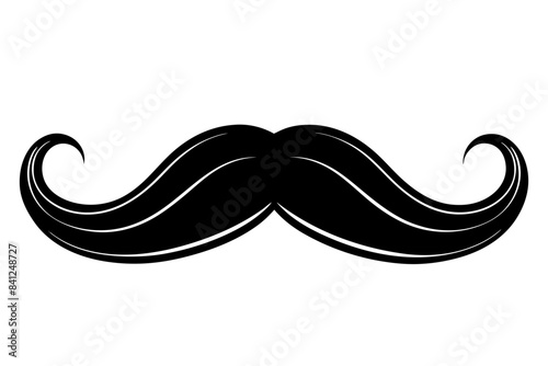 moustache silhouette vector illustration