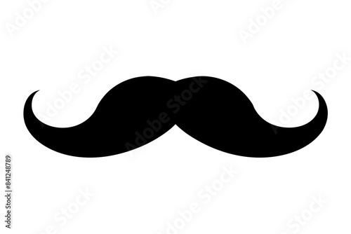 moustache silhouette vector illustration