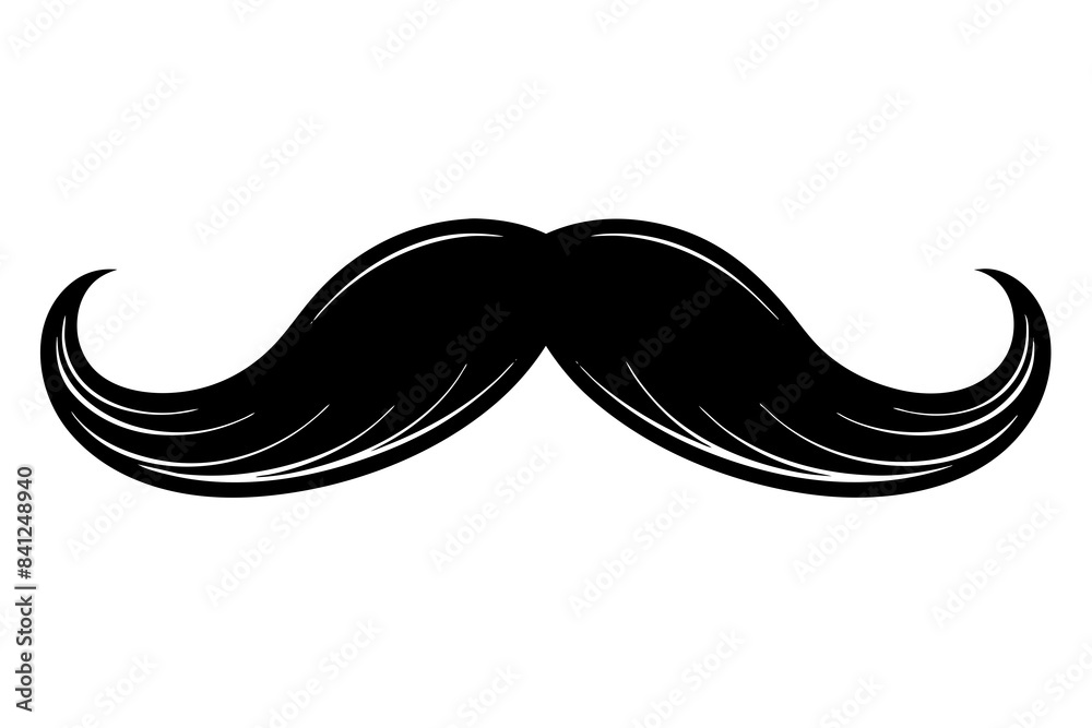 moustache silhouette vector illustration moustache silhouette vector illustration