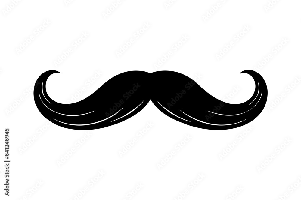 moustache silhouette vector illustration moustache silhouette vector illustration