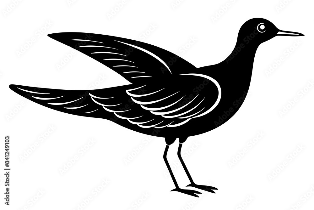 migratory bird silhouette vector illustration