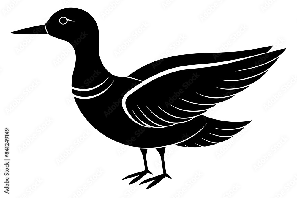 migratory bird silhouette vector illustration migratory bird silhouette vector illustration