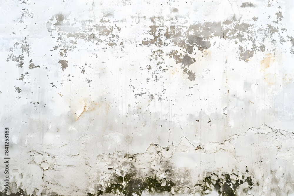 Obraz premium White Plaster Wall with Stains and Dirt