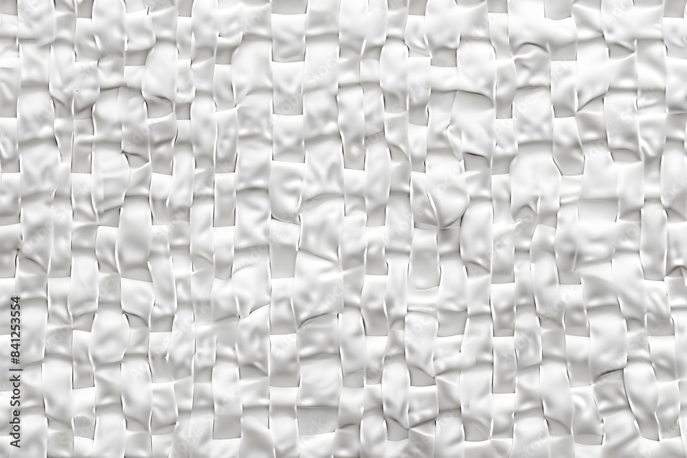 Fototapeta premium White Plastic Fabric Woven Texture Background