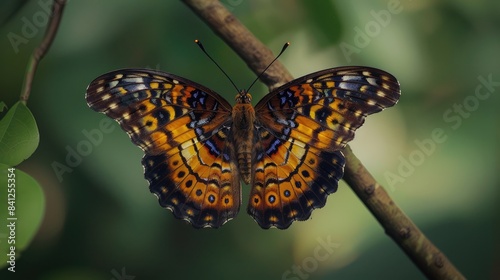 Tanaecia pelea known as the Malay viscount is a butterfly species belonging to the Nymphalidae family photo