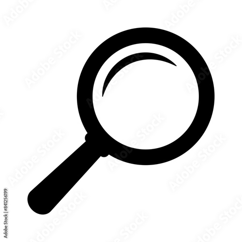 Magnifying glass icon, magnifier or loupe sign. Search icon.