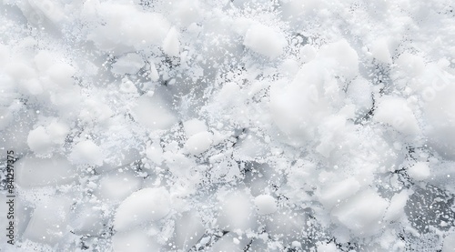 White Snow Texture Background With Gray Spots