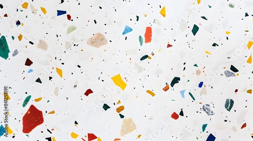 Colorful Terrazzo Seamless Pattern Background
