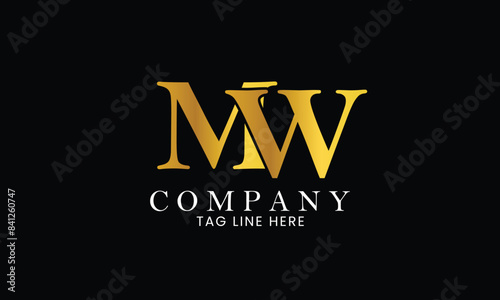 MWLogo, Branding logo, letter logo, clothing logo photo