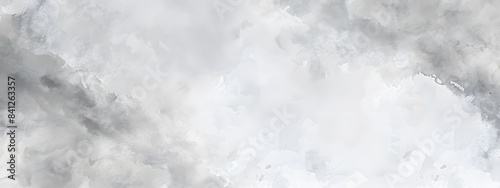 Abstract Watercolor Background with Soft Gray Clouds photo