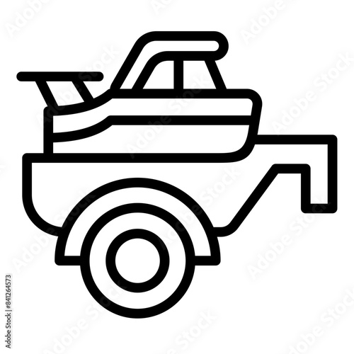 Boat Trailer Icon