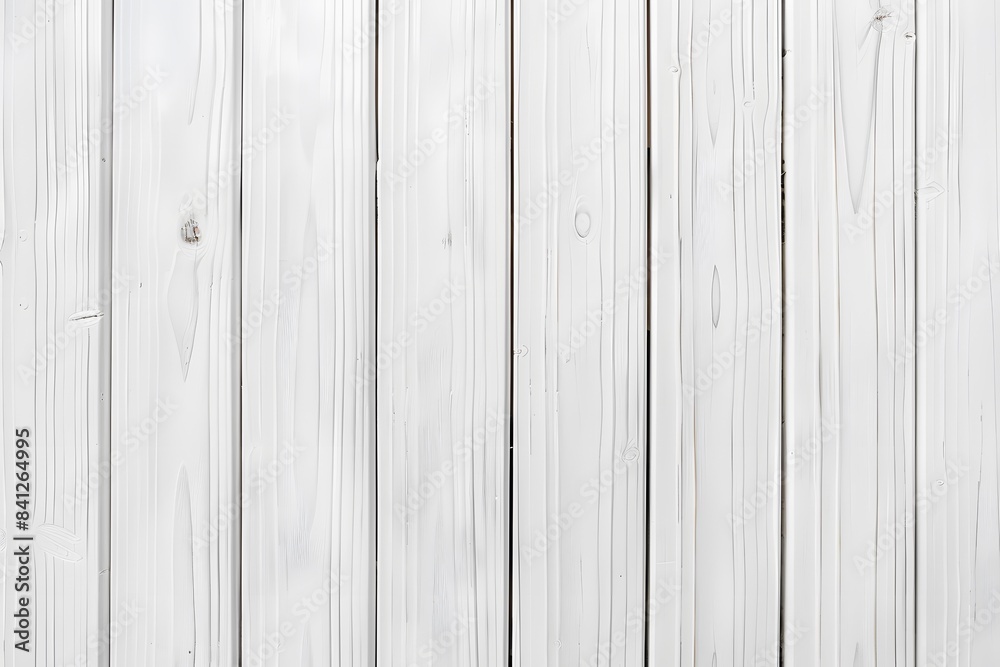 Naklejka premium White Wooden Plank Background Texture