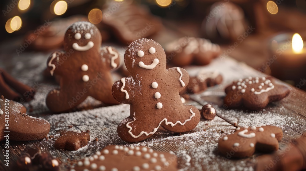 National Gingerbread Day concept with copy space National Gingerbread Day concept with copy space