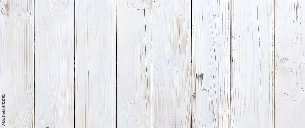 Fototapeta premium White Wood Plank Background Texture