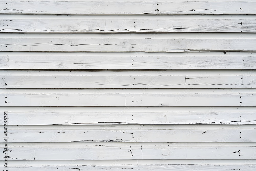 Fototapeta premium White Wooden Wall Background Texture