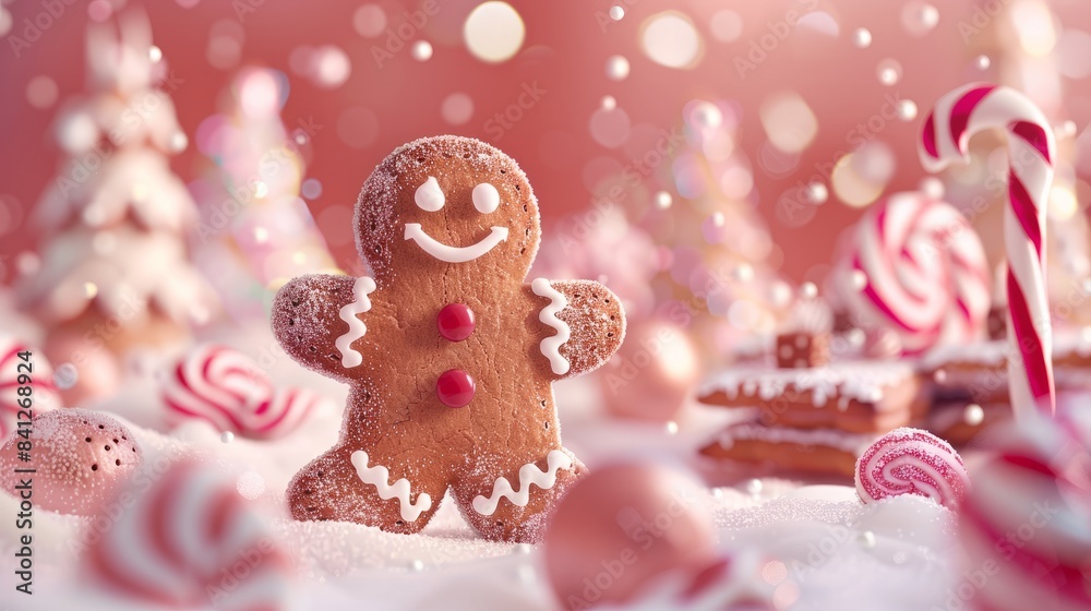 National Gingerbread Day concept with copy space National Gingerbread Day concept with copy space