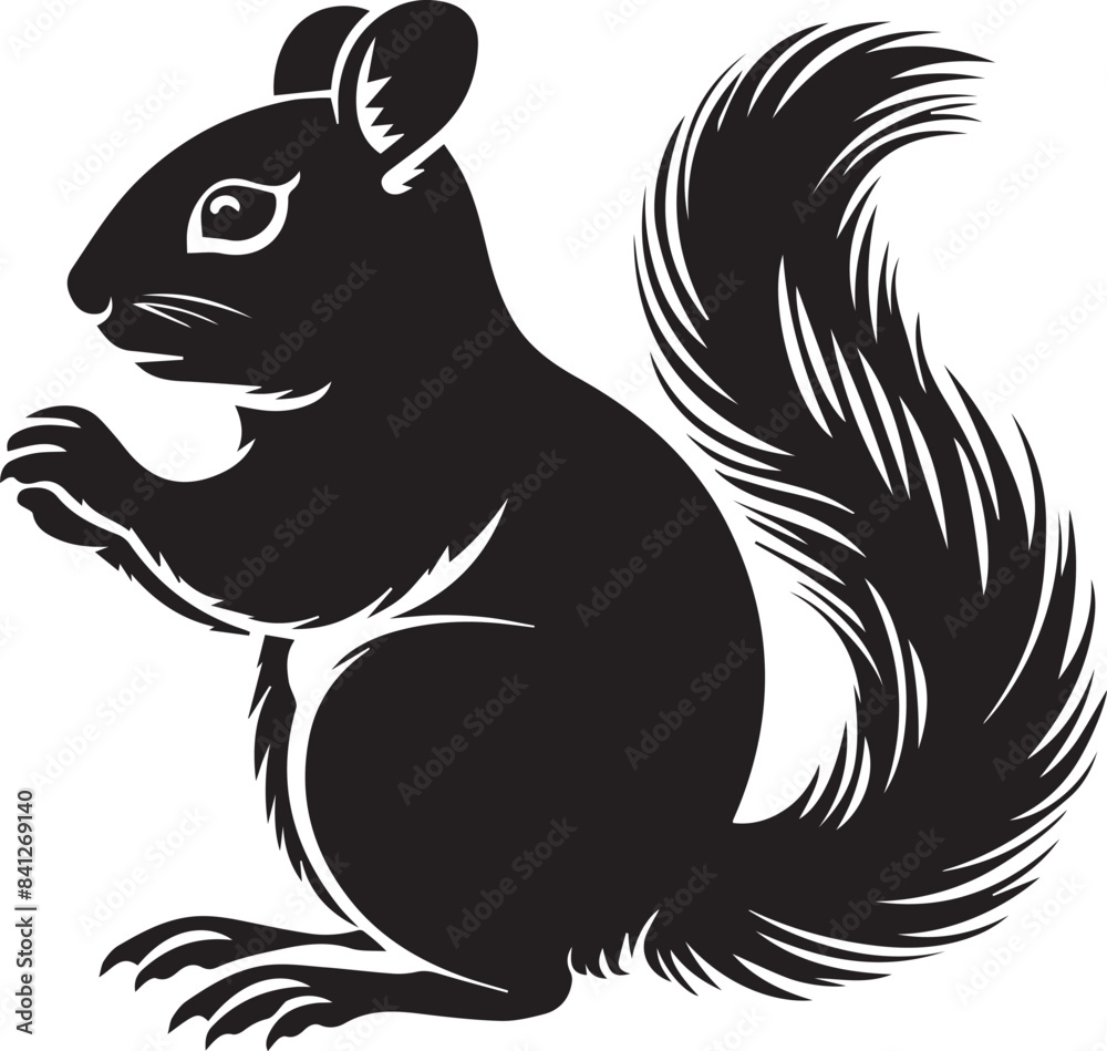 squirrel silhouette squirrel silhouette
