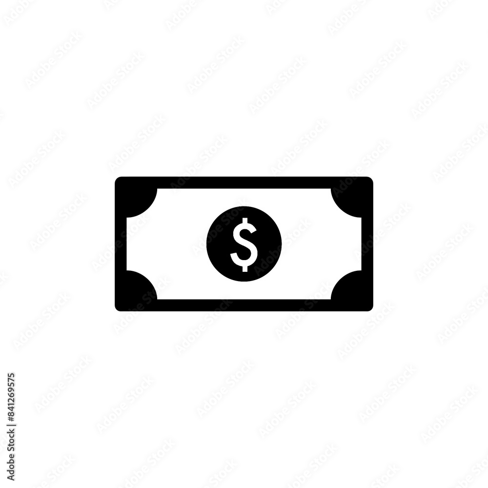 Dollar bill icon with simple and modern design Dollar bill icon with simple and modern design