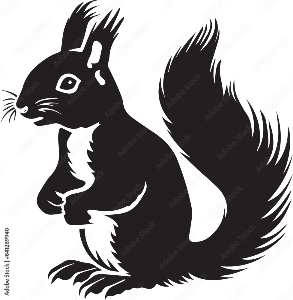 squirrel silhouette squirrel silhouette