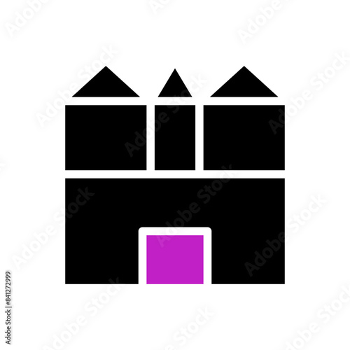 house icon solid purple black