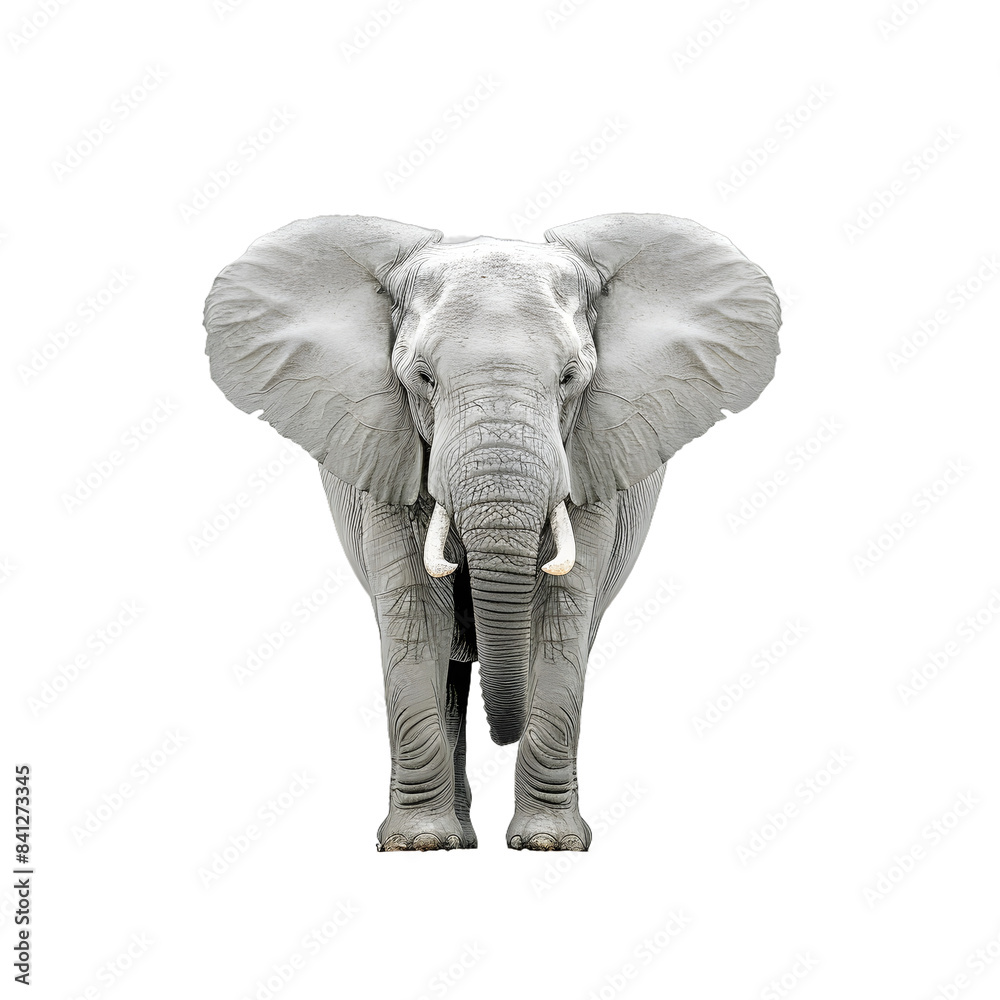Obraz premium [Transparent Background PNG]Elephant in the savanna