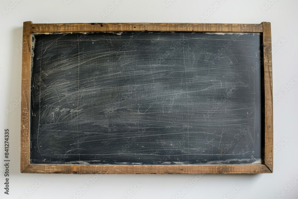 A Blank Canvas: Black Chalkboard Sign Awaits Creative Touch A Blank Canvas: Black Chalkboard Sign Awaits Creative Touch