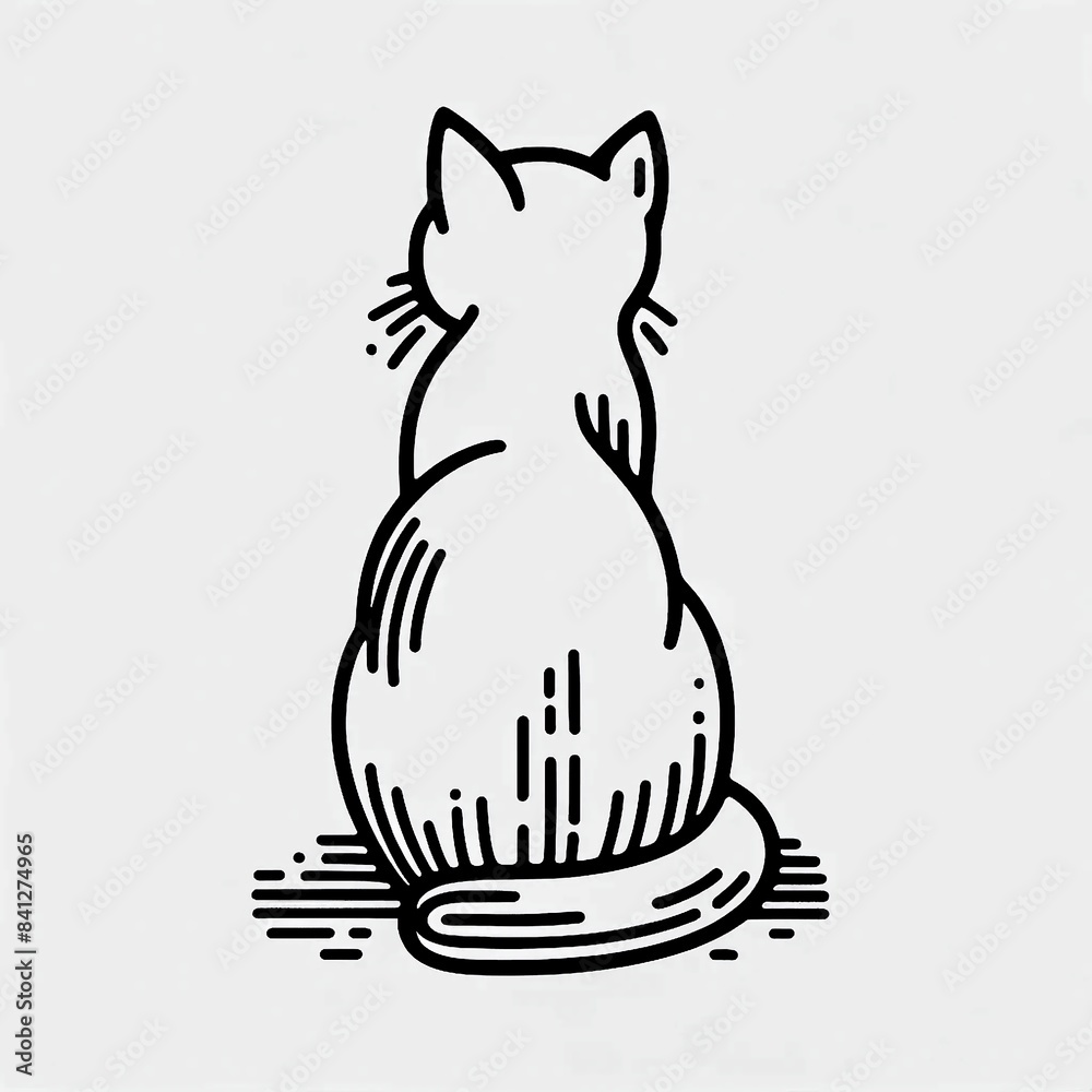 cat and mouse on white