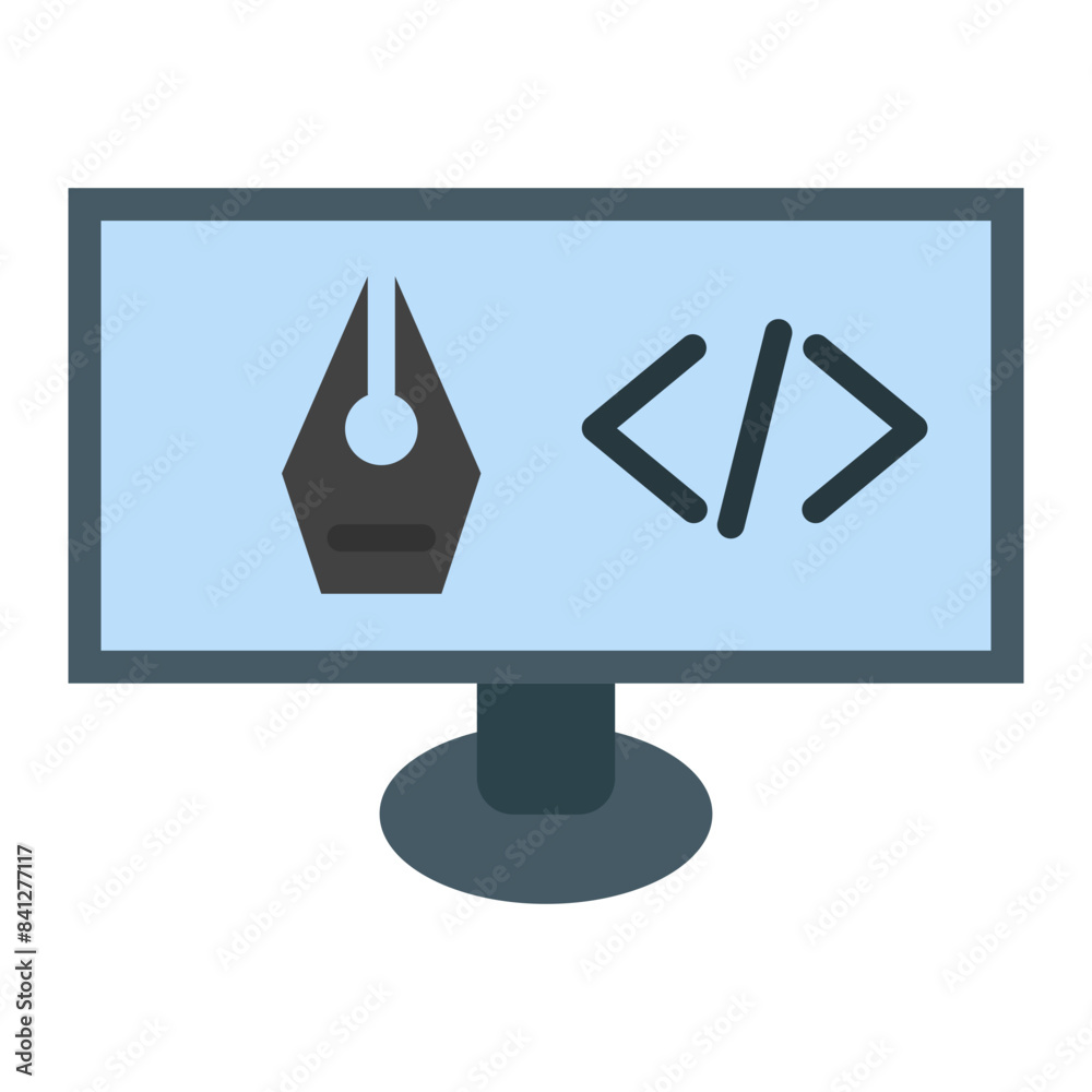Web Design Icon flat icon Web Design Icon flat icon