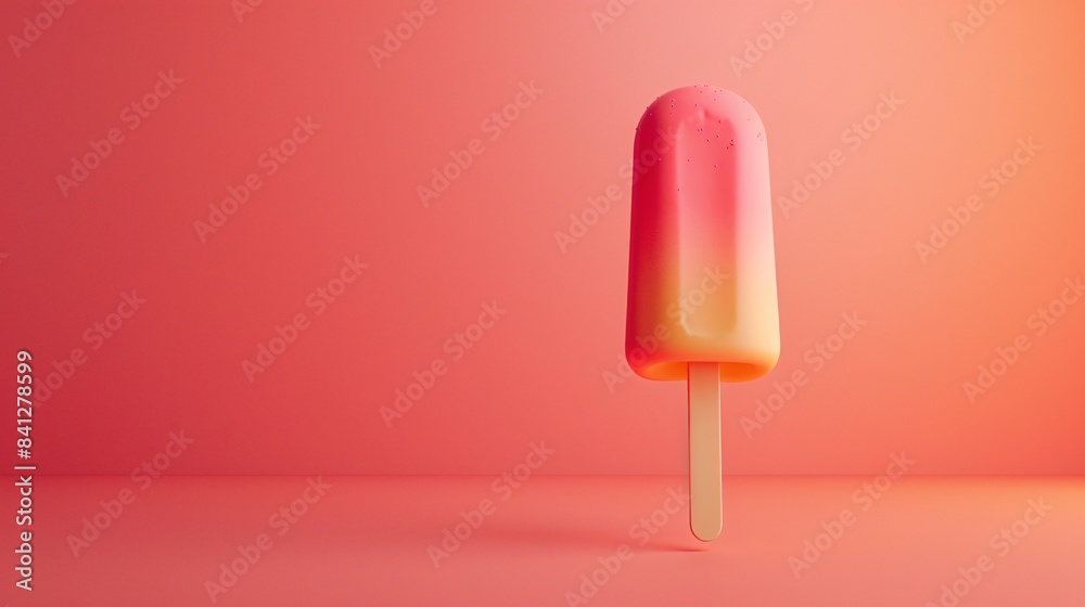 Vibrant, colorful popsicle with a gradient effect on a matching background, perfect for summer treats, dessert imagery, and bright visuals. Vibrant, colorful popsicle with a gradient effect on a matching background, perfect for summer treats, dessert imagery, and bright visuals.