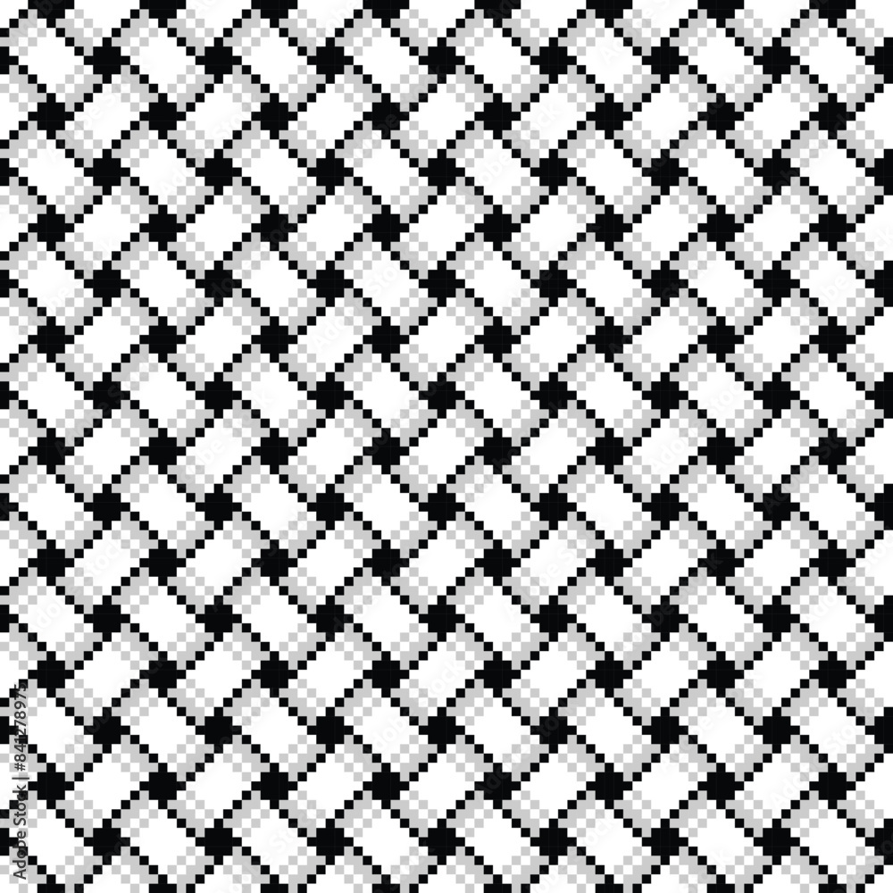 Seamless gray pixel background with pattern.
Seamless gray pixel background with pattern.