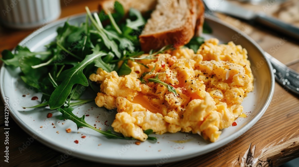 Eco friendly Choice Scrambled Eggs and Toast Eco friendly Choice Scrambled Eggs and Toast