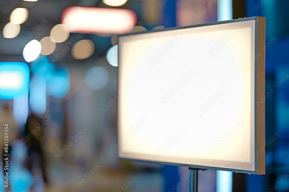 Blank white foam board sign displayed against a gray wall Blank white foam board sign displayed against a gray wall