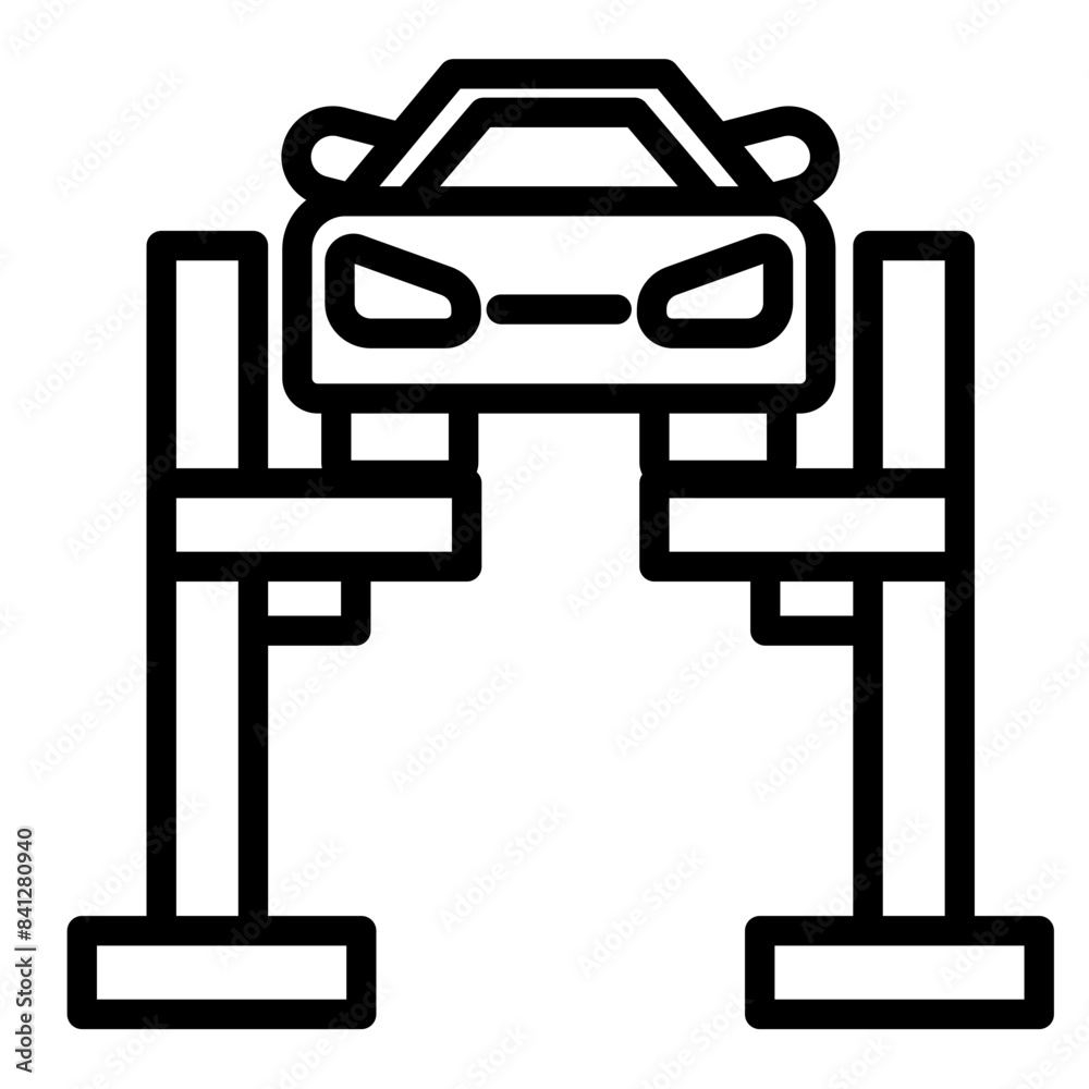 Obraz premium Car Ramps Icon