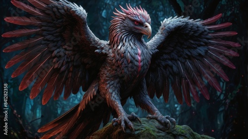 griffin at sunset