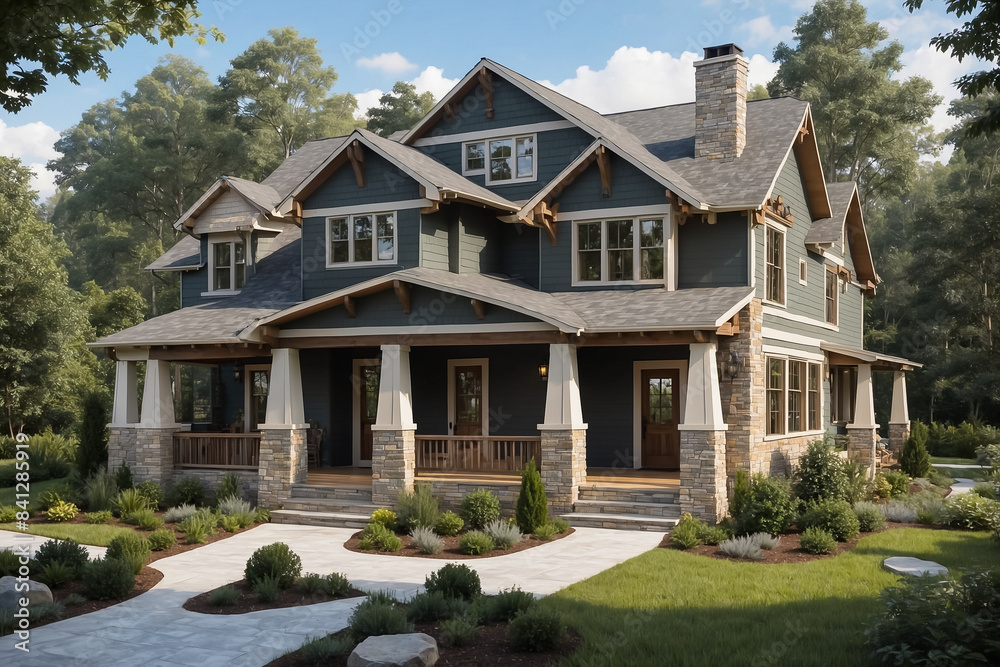 Two-storey house with lots of attics and beautiful grounds Two-storey house with lots of attics and beautiful grounds