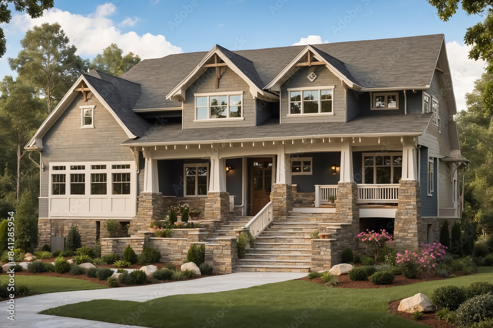 Two-storey house with lots of attics and beautiful grounds Two-storey house with lots of attics and beautiful grounds