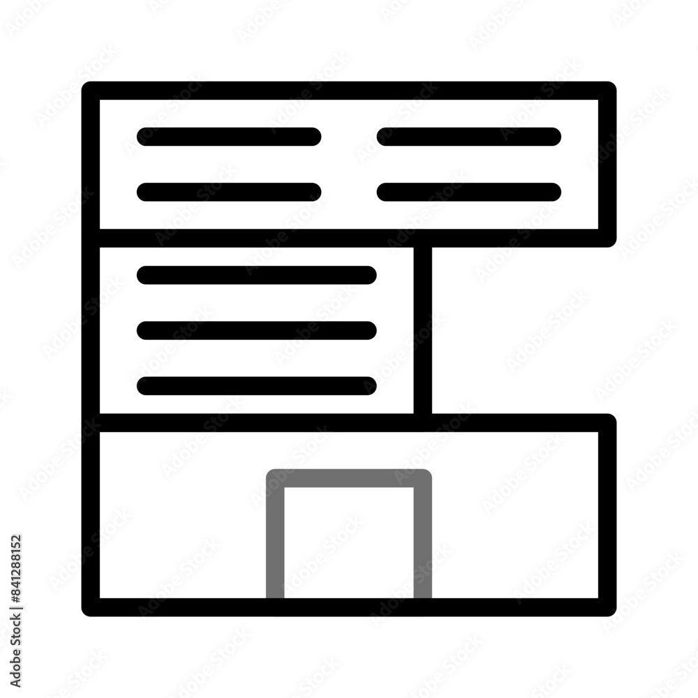 Building icon duocolor grey black Building icon duocolor grey black