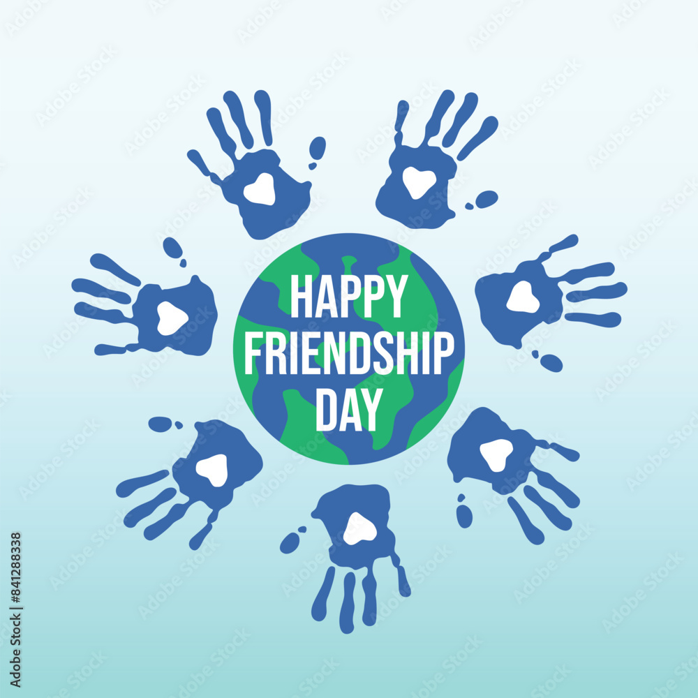 vector graphic of International Day of Friendship ideal for International Day of Friendship celebration. vector graphic of International Day of Friendship ideal for International Day of Friendship celebration.