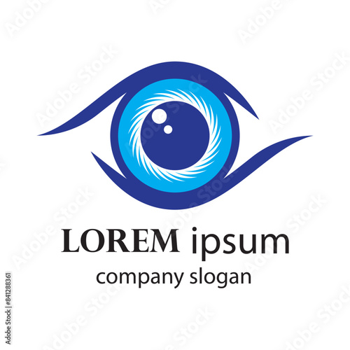 health and eye care logo design