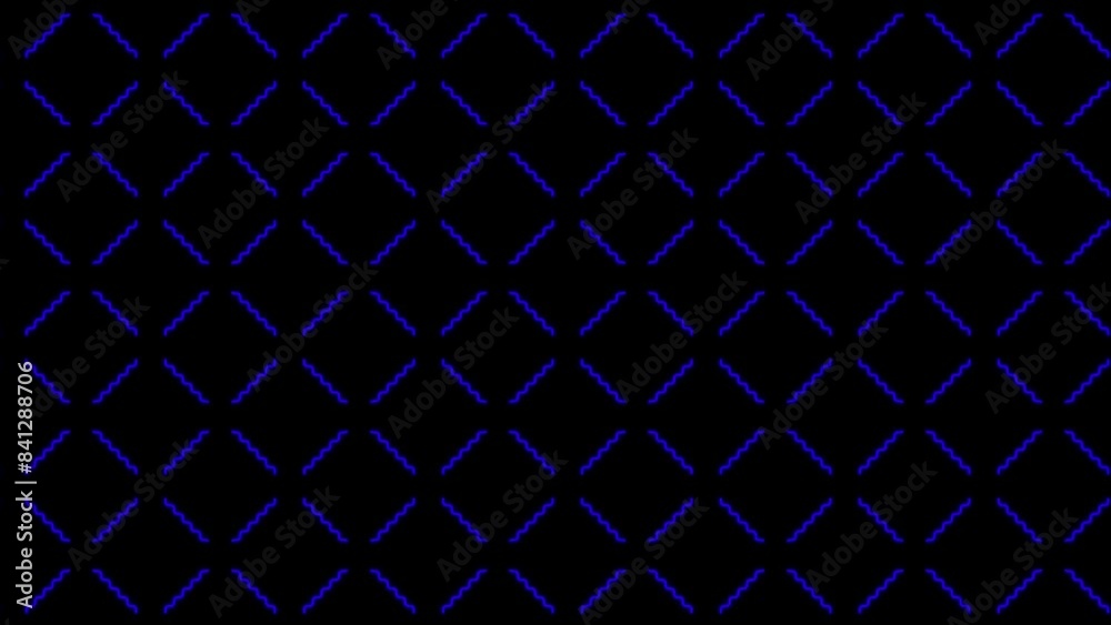 blue squiggly line grid pattern. zig zag line seamless loop background, seamless geometric pattern blue squiggly line grid pattern. zig zag line seamless loop background, seamless geometric pattern