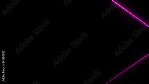 Wallpaper Mural neon square shape icon animation, neon square frame icon, neon square sign. Torontodigital.ca