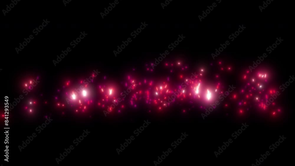 red particle spark effect loop animation