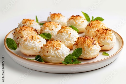 Exquisite Coconut Macaroons with Pristine White Coconut Shreds