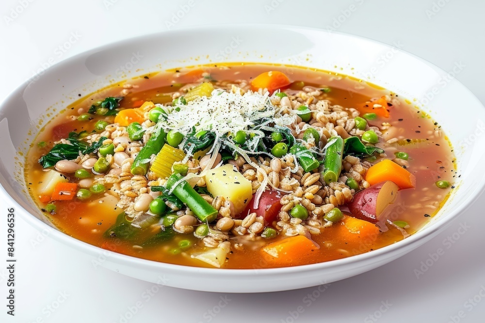 Hearty Barley and Vegetable Soup with Fresh Herbs Hearty Barley and Vegetable Soup with Fresh Herbs