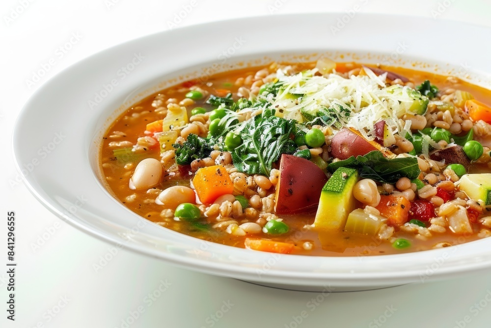 Rustic Barley and Vegetable Soup with Green Beans Rustic Barley and Vegetable Soup with Green Beans