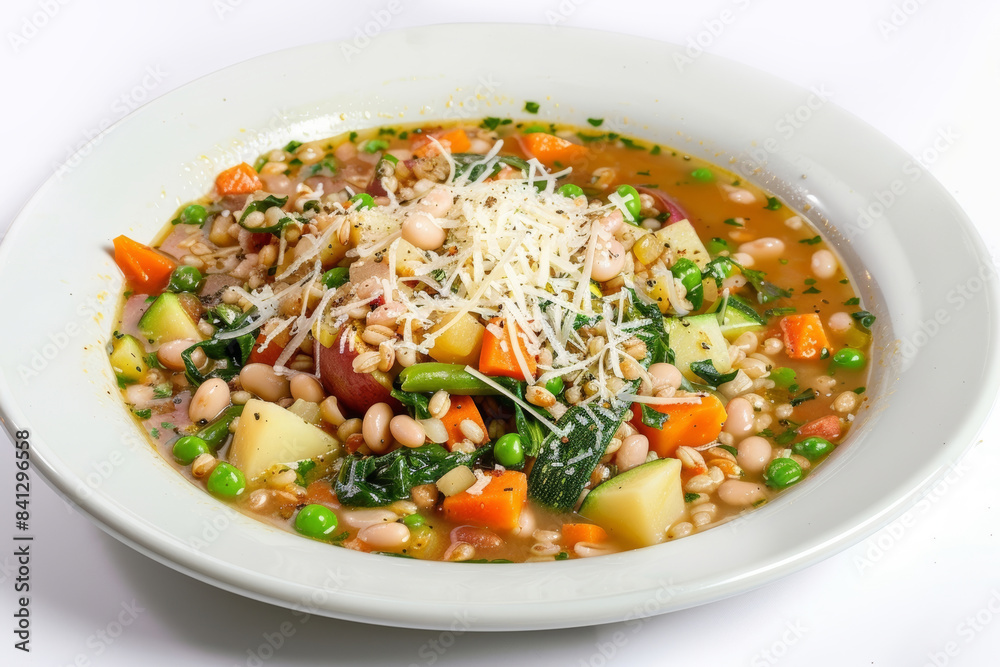 Wholesome Barley and Vegetable Soup with Fresh Herbs Wholesome Barley and Vegetable Soup with Fresh Herbs