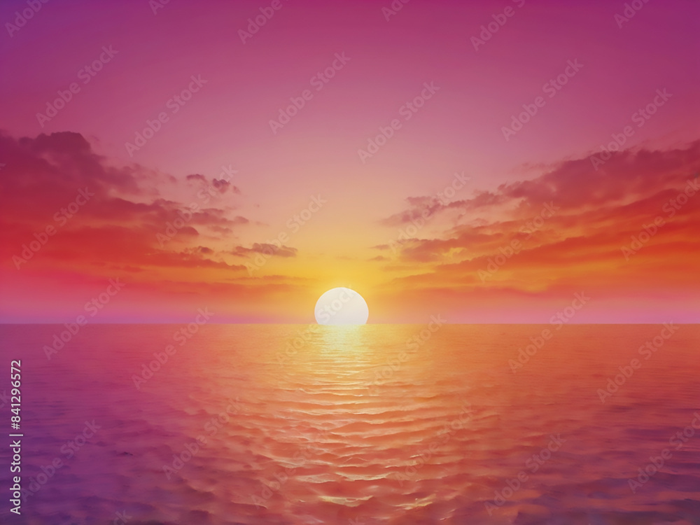 red sunset on beach with a wave on the shore.Tropical sunset gradient background with warm oranges red sunset on beach with a wave on the shore.Tropical sunset gradient background with warm oranges