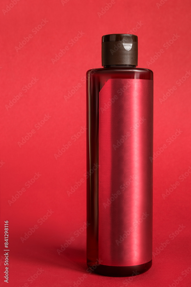 Shower gel on red Shower gel on red