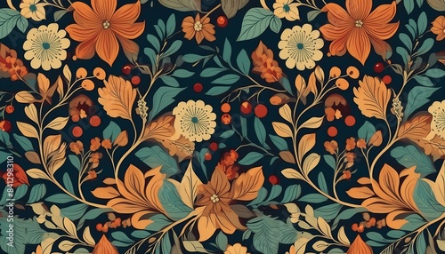 seamless floral pattern © AJ